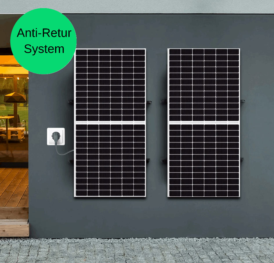 Kit Anti-Retur Panouri Fotovoltaice 750W la Priză - Fațadă